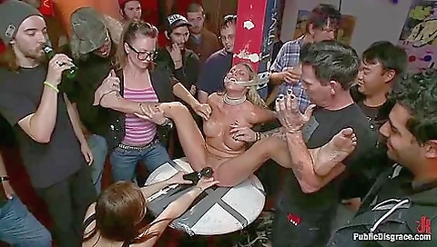 Big Boob Blonde Pornstar Gets Ass Fucked In Public